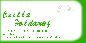csilla holdampf business card